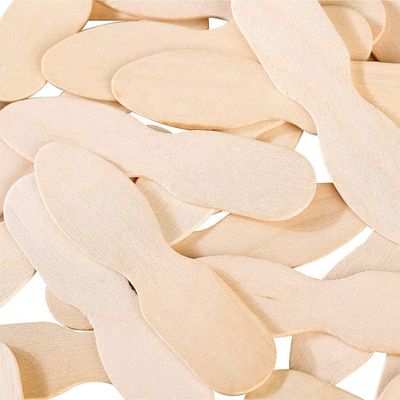Custom Logo Wooden Ice Cream Sticks Personalized Mini Spoons from Birch Wood