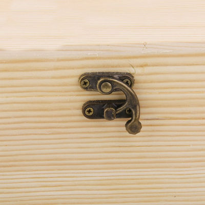 Customized Logo Acceptable Single Bottle Wooden Wine Box for Personalized Gifts