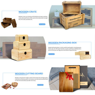 Custom Wooden Wine Box for Gift Packing Solid Wood Plain Color or as Your Color Custom Order