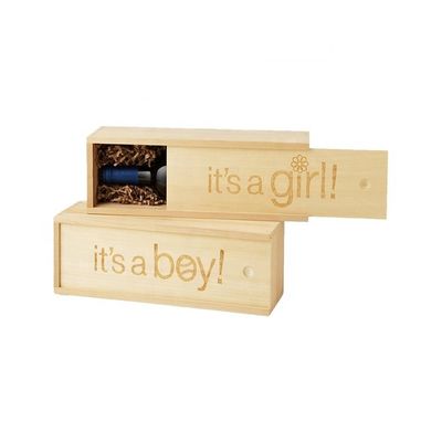 Embossed Elegant Wine Packaging Boxes for Customized Magnum Wooden Wine Gift Box