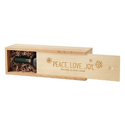 Embossed Elegant Wine Packaging Boxes for Customized Magnum Wooden Wine Gift Box