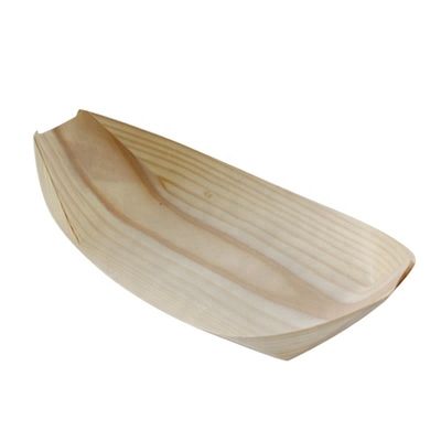 5 Days Delivery Wooden Sushi Plate in Pine Wood Customized Size and Logo Acceptable