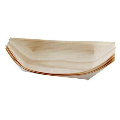 5 Days Delivery Wooden Sushi Plate in Pine Wood Customized Size and Logo Acceptable