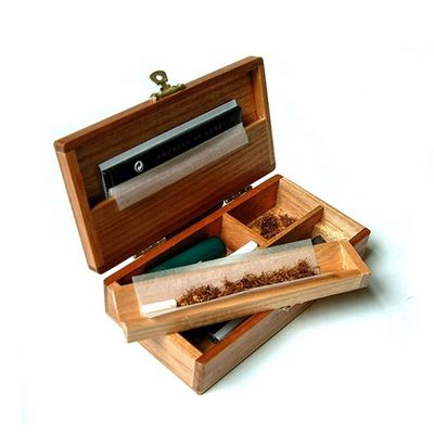 Customizable Logo and Lacquer Coating Options Wooden Humidor for Cigar Packaging Box