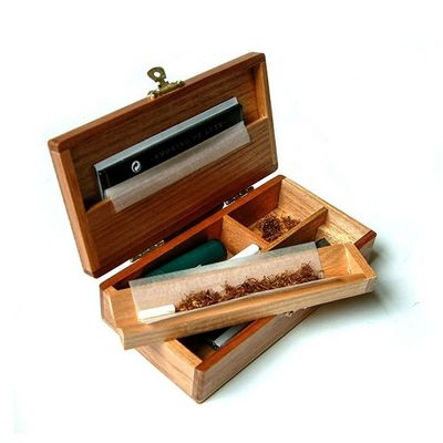 Customizable Logo and Lacquer Coating Options Wooden Humidor for Cigar Packaging Box