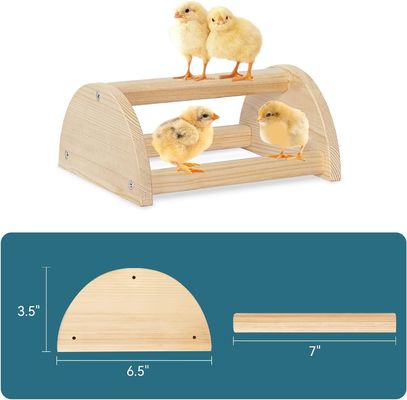 202405 Bird Perch Strong Thicken Wooden Roosting Bar for Coop and Brooder Long-Lasting