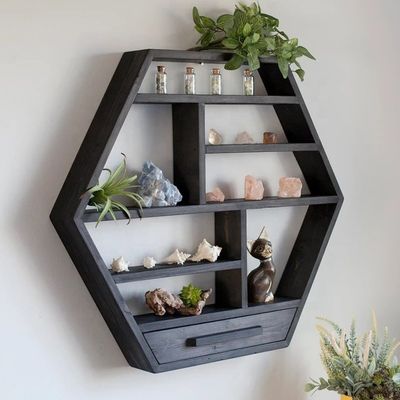Customized Logo Living Room Furniture Handmade Wooden Wall Mounted Floating Collection Shelves