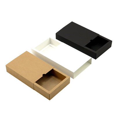 Embossing Printing Handling Custom Order Accepted Paper Drawer Gift Box with Handle
