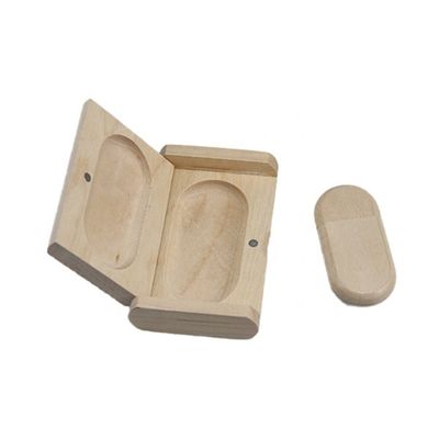 Maple Wood Color 32GB USB Flash Drive with Customized Logo and Packaging Box Included
