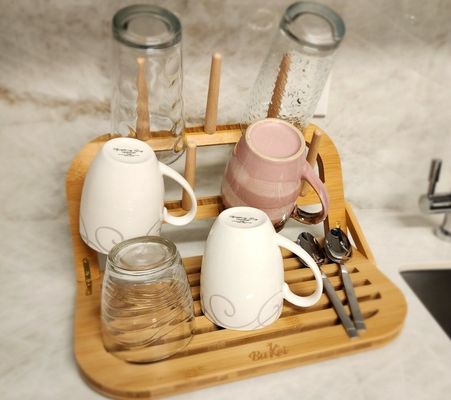 Classification Travel-Friendly Bamboo Baby Bottle Drying Rack with Brush and Dryer