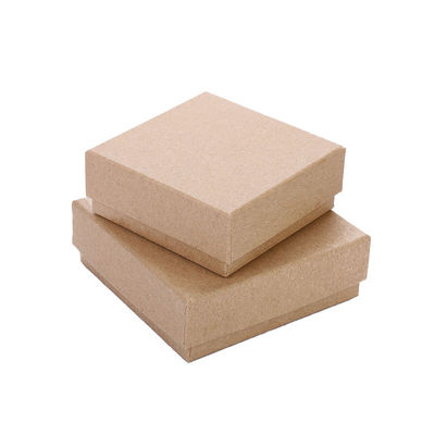 Handmade Glossy Lamination Printing Recycled Kraft Blank Cardboard Craft Paper Boxes