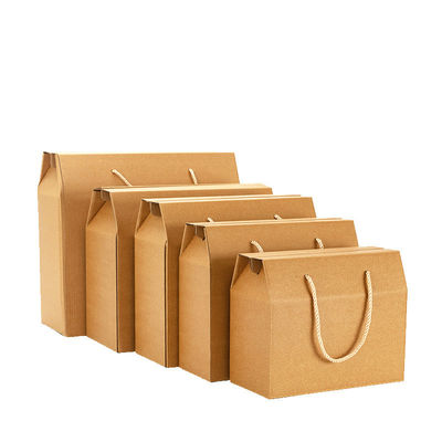 Handmade Glossy Lamination Printing Recycled Kraft Blank Cardboard Craft Paper Boxes
