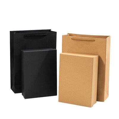 Handmade Glossy Lamination Printing Recycled Kraft Blank Cardboard Craft Paper Boxes