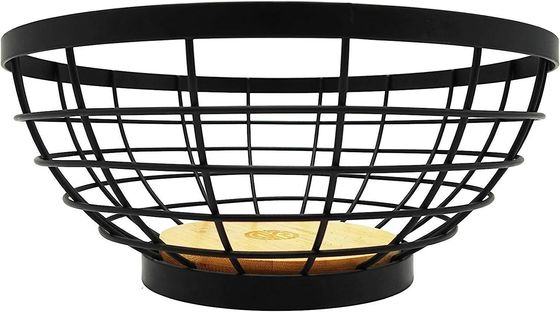 Compact Folding Wooden Fruit Bowl for Space-Saving Kitchen and Living Room Storage