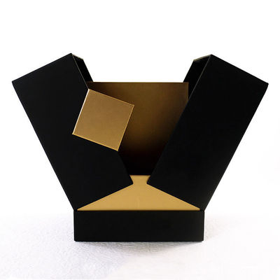 Square Essential Oil Perfume Box Packaging with Custom Gold Stamping Logo and Design