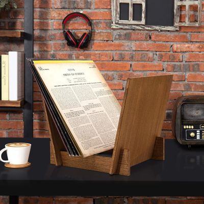 Non-folding Rack for LP Vinyl Record Albums Storage Stand Record Display