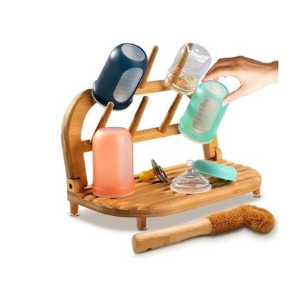 Upgrade Your Drying Experience with Our Bamboo Baby Bottle Drying Rack