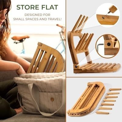 Upgrade Your Drying Experience with Our Bamboo Baby Bottle Drying Rack