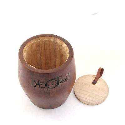 Bar Wooden Whiskey Pickle Barrel with Customized Logo Acceptable and Natural Style