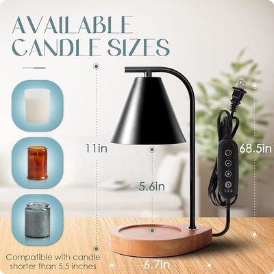 Retro Wooden Base Home Decor Wax Melt for Custom Size Small and Large Jar Candles