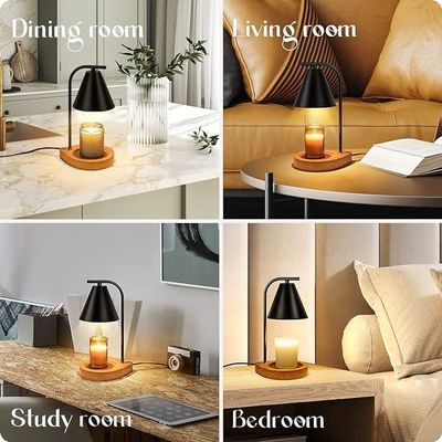 Retro Wooden Base Home Decor Wax Melt for Custom Size Small and Large Jar Candles