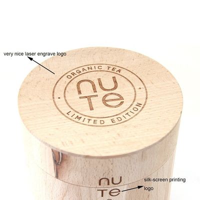 Promotion Customized Logo Acceptable Natural Beech Pine Oke Barrel Wooden for Candy
