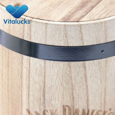 Eco-Friendly Handmade Wooden Barrel for Coffee Candy and Wine Customizable Design