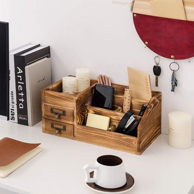 Desktop Bookshelf Organizer Tabletop Display Office Desk Storage Shelf Rack Custom
