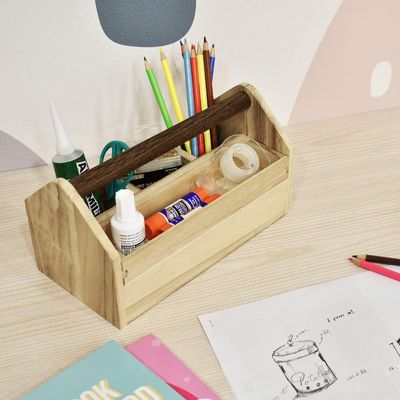 Custom Order Accepted Wooden Drawer Organizer Craft Tool Storage Box with Pine Wood/Bamboo
