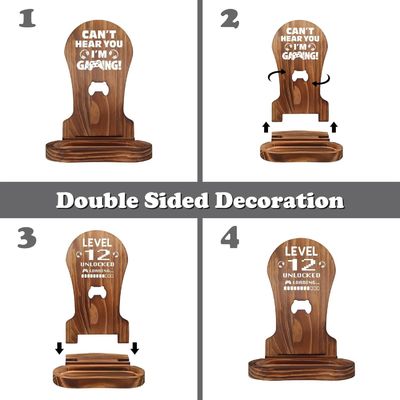 Hotel Home Bathroom Decoration Wooden Headset Stand Decorations for Gamer Teenage Boy