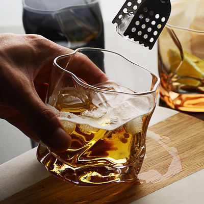 Multi Color Iced Coffee Wine Bar Glass Cup with Customized Logo Acceptable and Durable