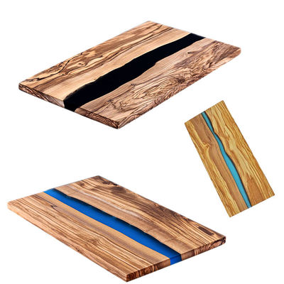 Marble Wood Bread Storage Kitchen with BAMBOO Ocean Shapes Walnut Resin Cutting Boards