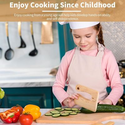 OEM Wooden Kids Knife for Cooking Cute Fish Dinosaur Shape Kitchen Toy Vegetable Cutter