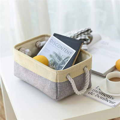 Customized Logo Acceptable Fabric Storage Basket for Clothes Storage and Organization