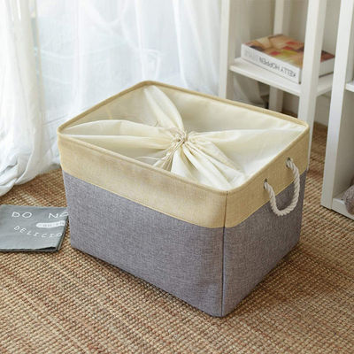 Customized Logo Acceptable Fabric Storage Basket for Clothes Storage and Organization