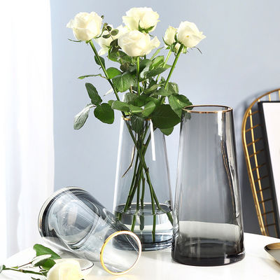All-Season European Style Glass Cylinder Vase for Wedding Centerpiece Home Decoration