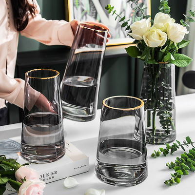 All-Season European Style Glass Cylinder Vase for Wedding Centerpiece Home Decoration