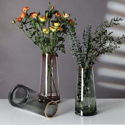 All-Season European Style Glass Cylinder Vase for Wedding Centerpiece Home Decoration