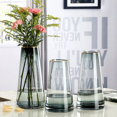 All-Season European Style Glass Cylinder Vase for Wedding Centerpiece Home Decoration