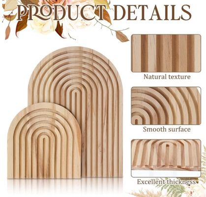 Customized Logo Acceptable Rainbow Shaped Wood Cutting Board for Home Kitchen Decoration