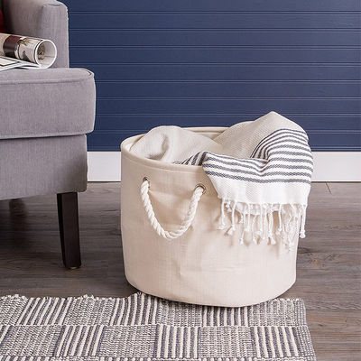 Fabric Liner Multifunctional Household Storage Basket for Magazine Pet Toys and Laundry