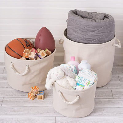 Fabric Liner Multifunctional Household Storage Basket for Magazine Pet Toys and Laundry