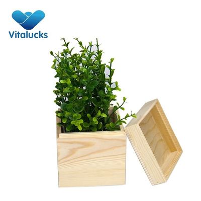 Customized Small Square Gift Wooden Box Made of Solid Wood for Environmental Benefits
