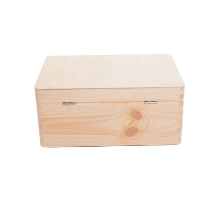 Custom Order Accepted Rectangle Unfinished Decorative Storage Wooden Packing Box