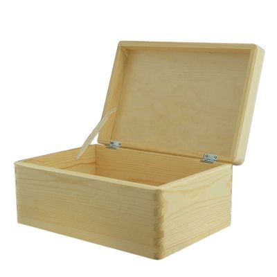 Custom Order Accepted Rectangle Unfinished Decorative Storage Wooden Packing Box
