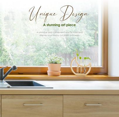 Anniversary Crescent Moon Table Stand for Indoor Houseplants and Office Decor