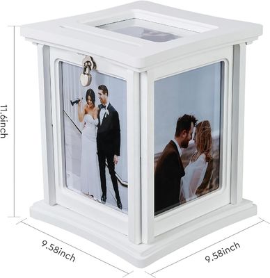Wedding Reception Eucalyptus DIY Envelope Wood Box with Lock Sample Charge Free