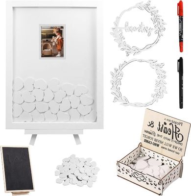 Wedding Event Party Frames with Burned Wooden Decorations in European Style Countryside