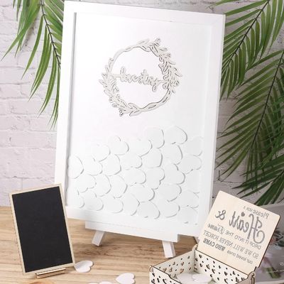 Wedding Event Party Frames with Burned Wooden Decorations in European Style Countryside