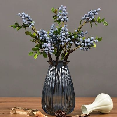 Christmas Berry Stem Artificial Plants Red and Blue Berries for All Festivals Occasion